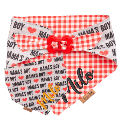 Dog bandana Mama’s Boy style - Life for Pawz - Bone Clasp