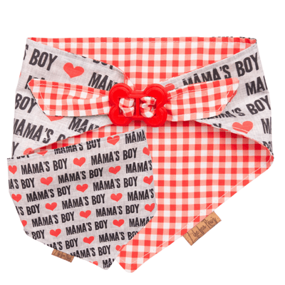 Dog bandana Mama’s Boy style - Life for Pawz - Bone Clasp