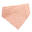 Dog bandana Peach Floral Embroidered Scrunchie Dog Bandana - Life for Pawz - 