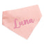 Dog bandana Pink Polka Dot Embroidered Scrunchie Dog Bandana - Life for Pawz - 