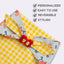 Dog bandana Reversible BAR - B - CUTE Dog Bandana - Life for Pawz - Bone Clasp