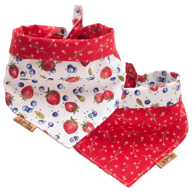 Dog bandana Reversible Berry Bloom Dog Bandana - Life for Pawz - Reversible Dog Bandana