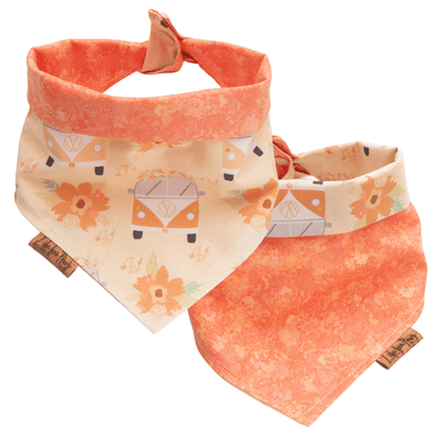 Dog bandana Reversible Flower Camper Dog Bandana - Life for Pawz - Reversible Dog Bandana