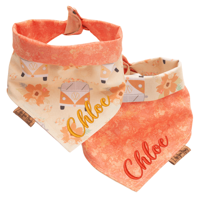 Dog bandana Reversible Flower Camper Dog Bandana - Life for Pawz - Reversible Dog Bandana