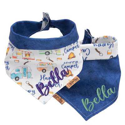 Dog bandana Reversible Happy Camper Dog Bandana - Life for Pawz - Reversible Dog Bandana