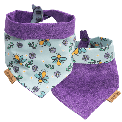 Dog bandana Reversible Honeybee Floral Dog Bandana - Life for Pawz - Reversible Dog Bandana