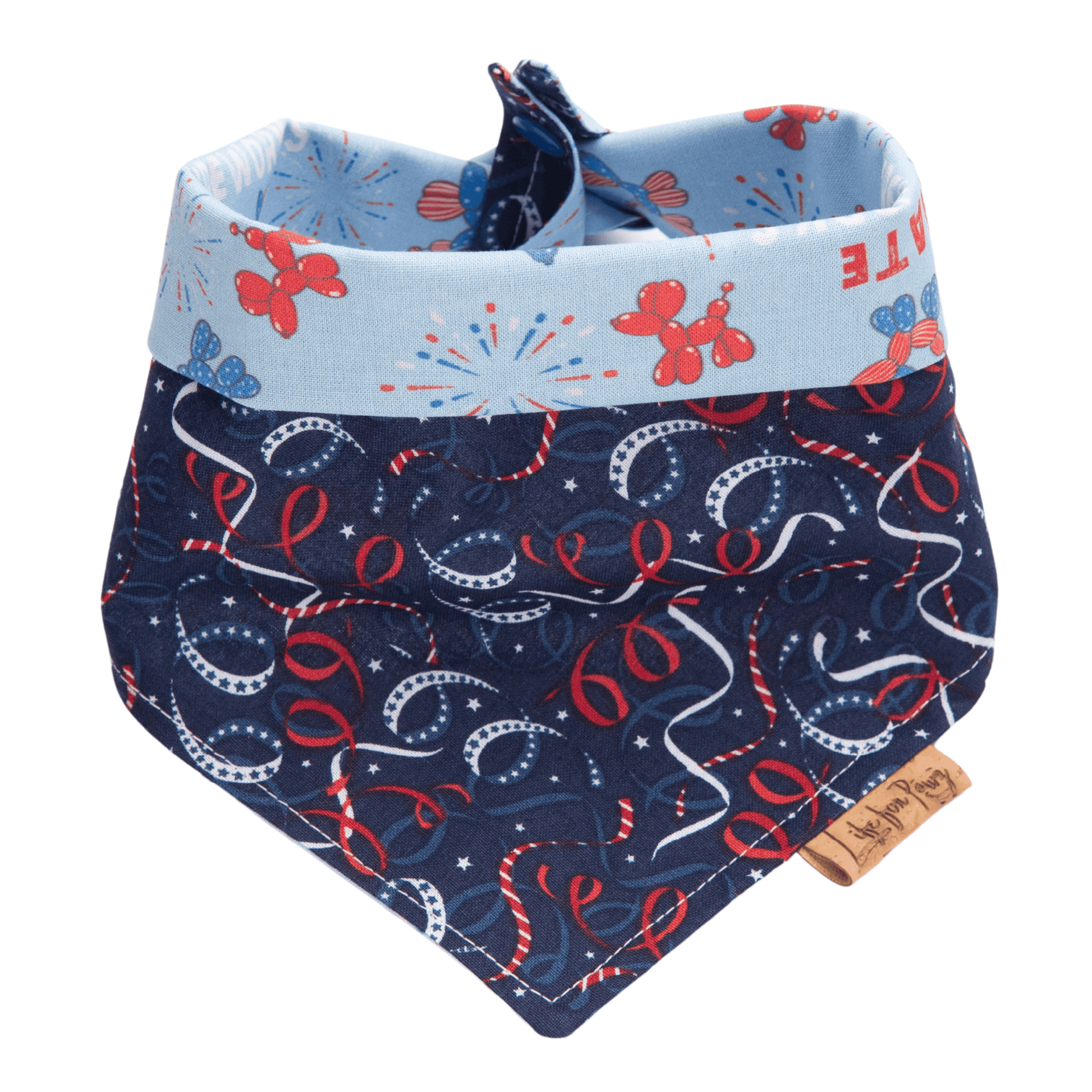 Dog bandana Reversible I Hate Fireworks Dog Bandana - Life for Pawz - Reversible Dog Bandana