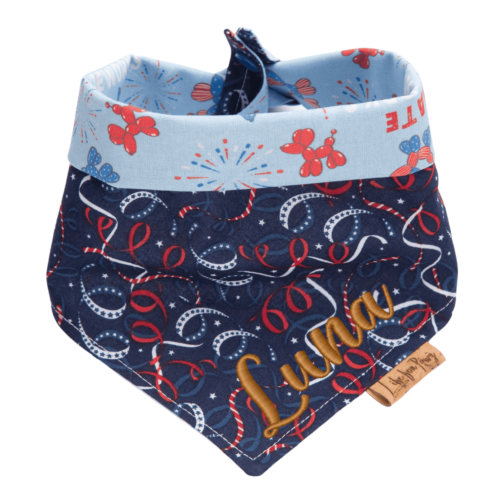 Dog bandana Reversible I Hate Fireworks Dog Bandana - Life for Pawz - Reversible Dog Bandana
