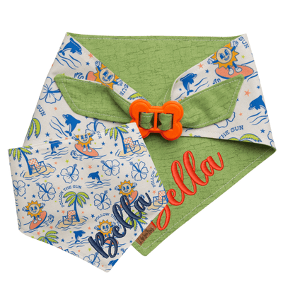 Dog bandana Reversible Summer Dog Bandana - Life for Pawz - Bone Clasp