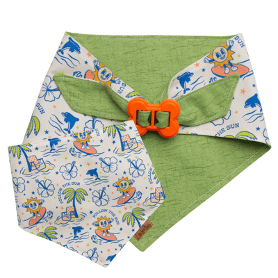 Dog bandana Reversible Summer Dog Bandana - Life for Pawz - Bone Clasp