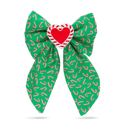 Sailor Bow Candy Cane Christmas Sailor Bow by Life for Pawz – Handmade for pets