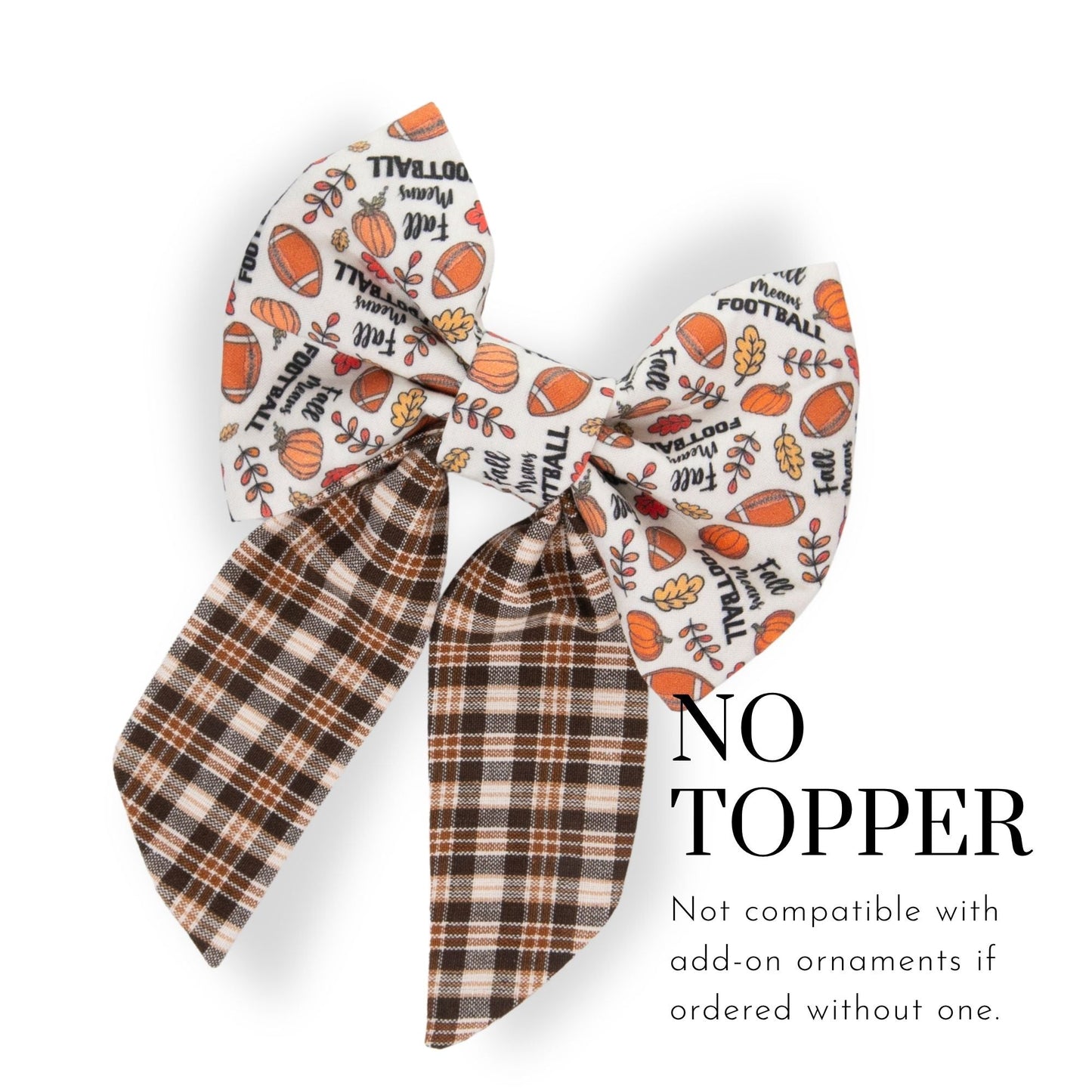 Sailor Bow Fall Football Text Sailor Bow by Life for Pawz – Handmade for pets