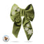 Sailor Bow Festive Dog Bow - Green Velvet by Life for Pawz – Handmade for pets