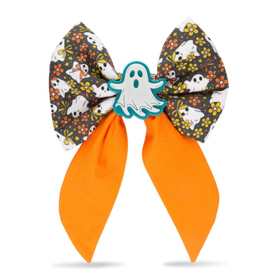 Sailor Bow Glow - in - the - Dark Ghost Bow by Life for Pawz – Handmade for pets