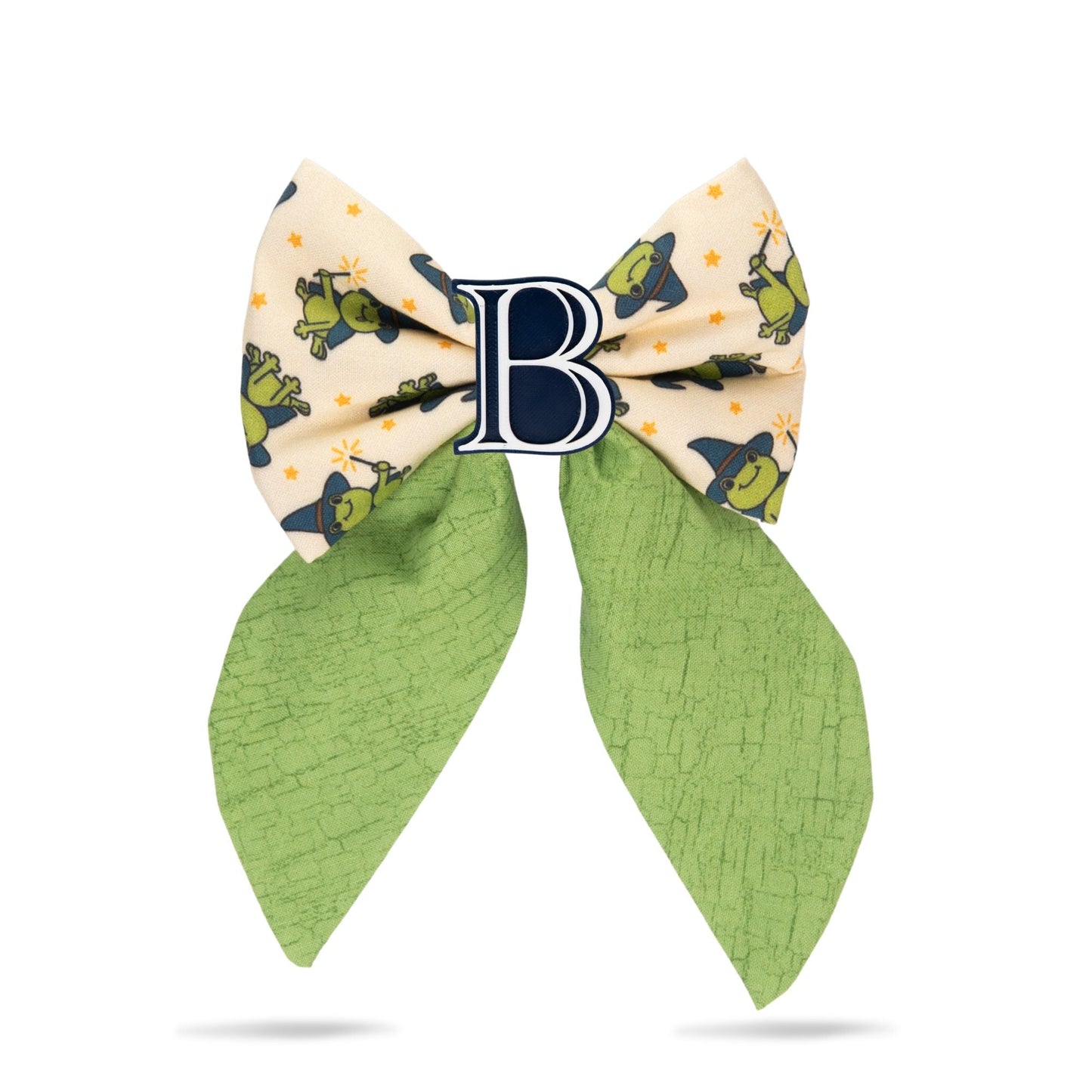 Sailor Bow Halloween Frog Sailor Bow with Initial by Life for Pawz – Handmade for pets