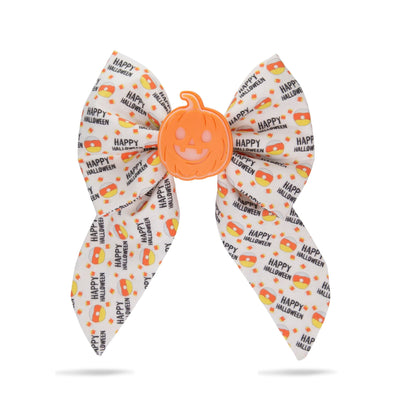 Sailor Bow Happy Halloween Candy Corn Sailor Bow by Life for Pawz – Handmade for pets