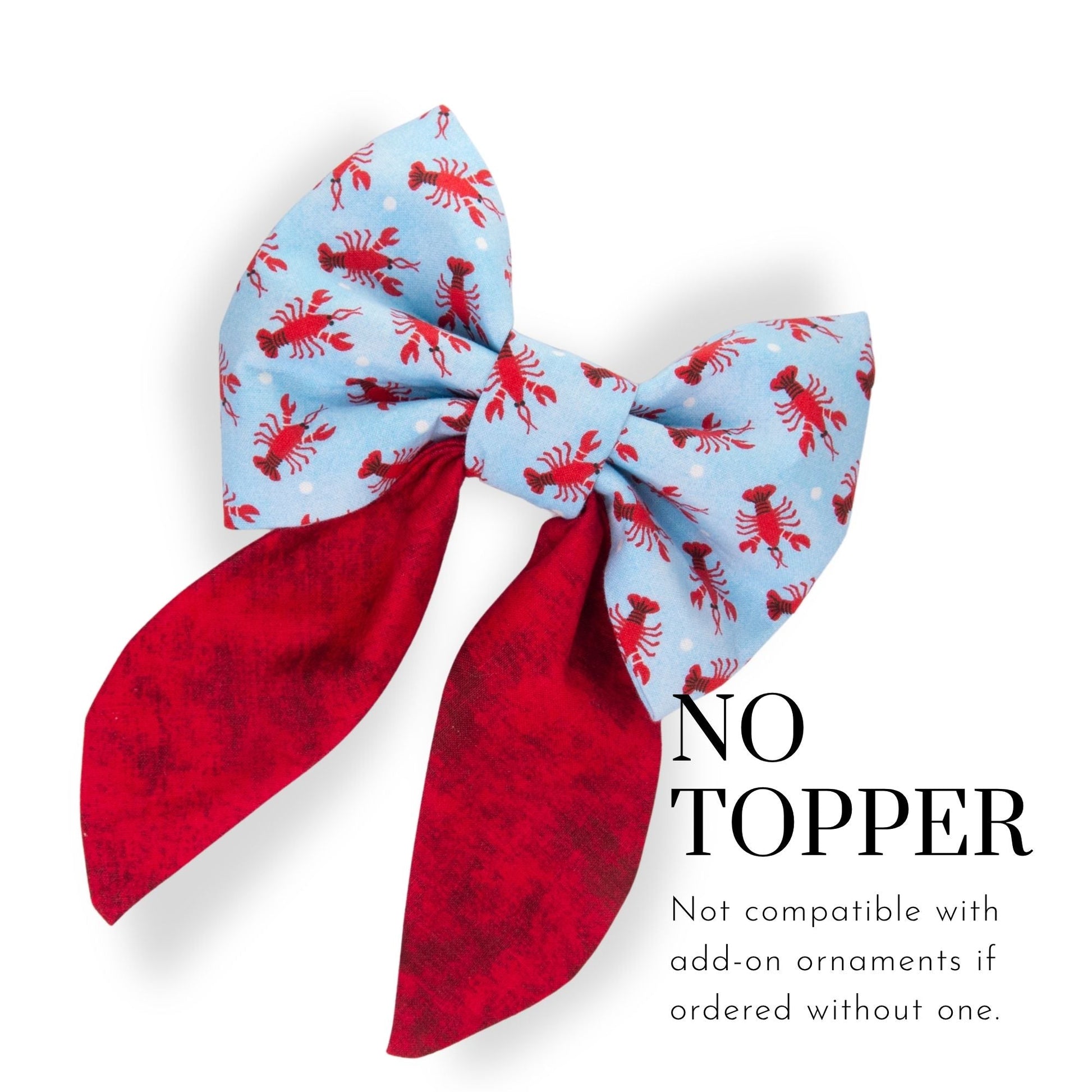 Sailor Bow Lobster Sailor Bow with Initial by Life for Pawz – Handmade for pets