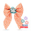 Sailor Bow Mini Ghost Orange Bow by Life for Pawz – Handmade for pets