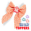 Sailor Bow Mini Ghost Orange Bow by Life for Pawz – Handmade for pets