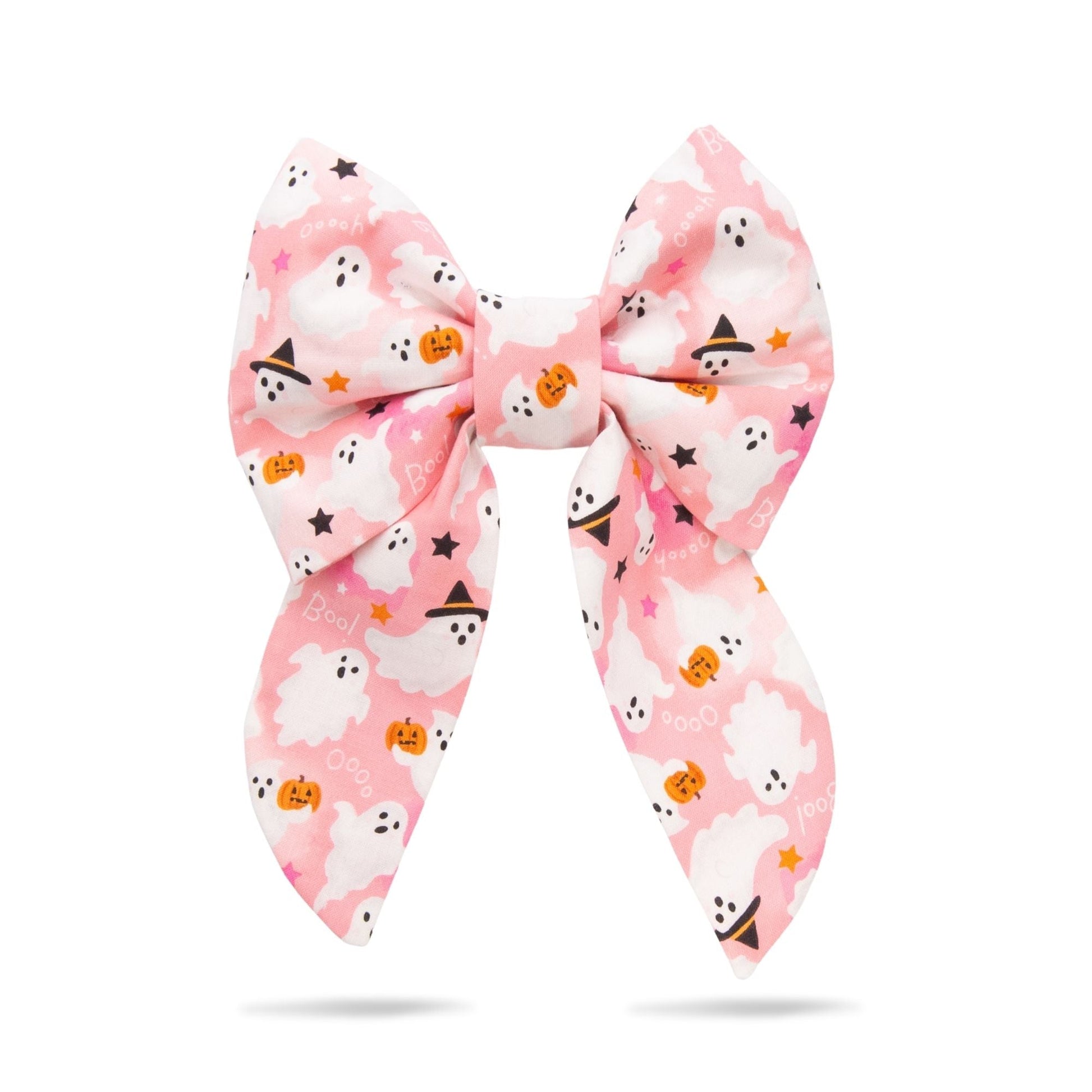 Sailor Bow Pink Ghost Boo Bow by Life for Pawz – Handmade for pets