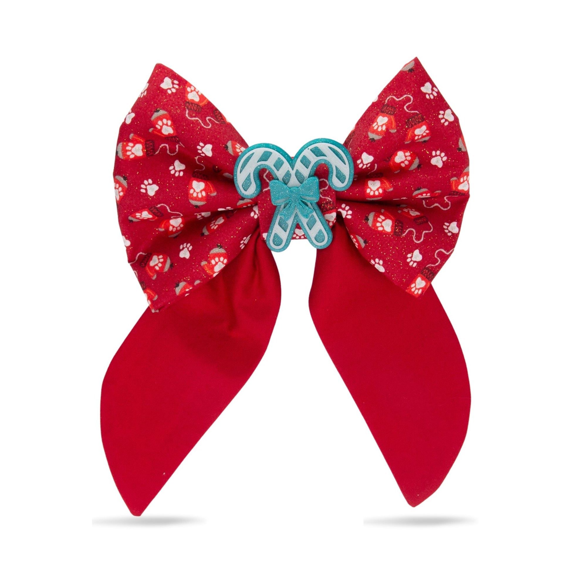 Sailor Bow Red Christmas Sailor Bow by Life for Pawz – Handmade for pets