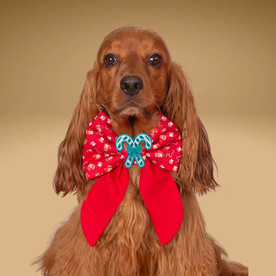 Sailor Bow Red Christmas Sailor Bow by Life for Pawz – Handmade for pets