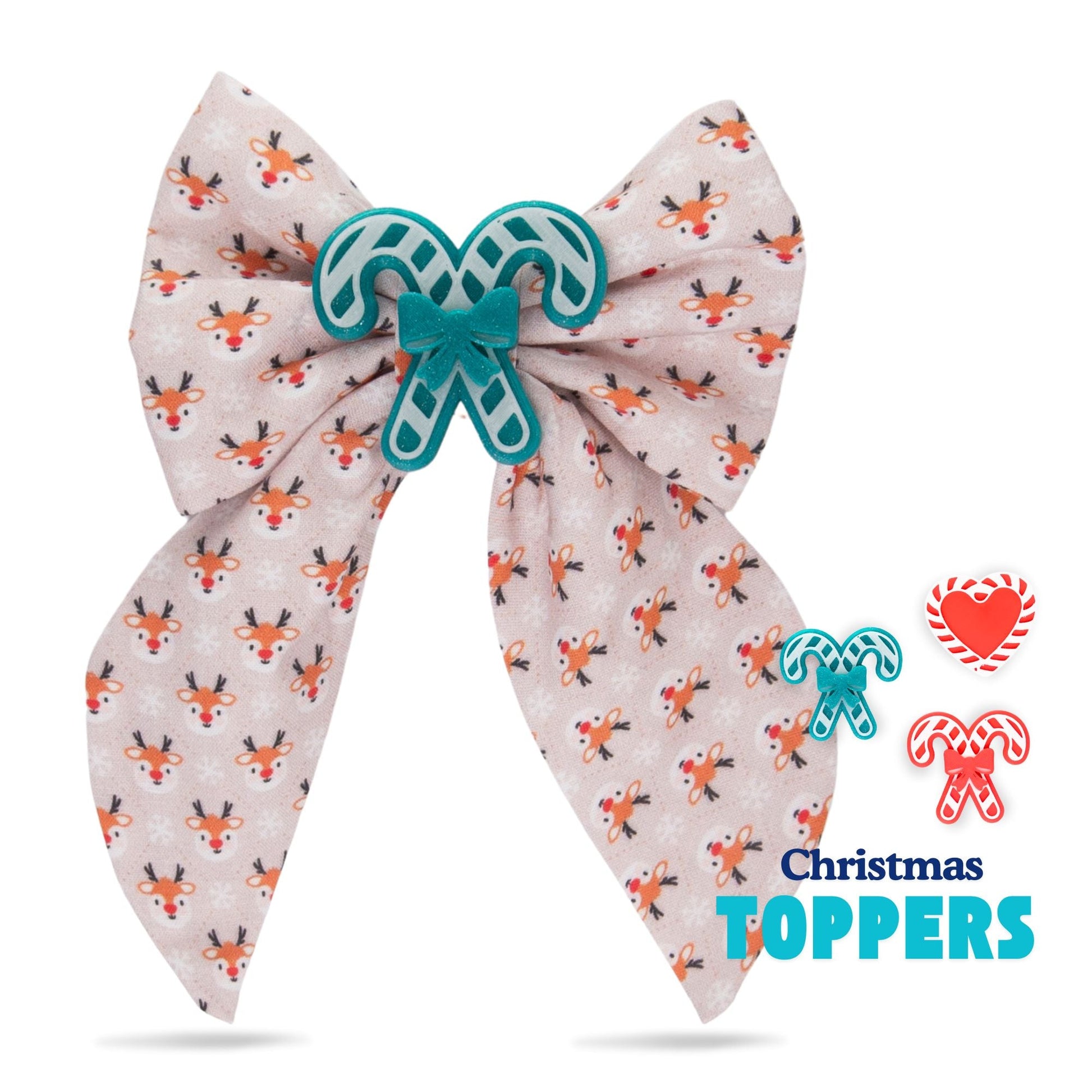 Sailor Bow Reindeer Holiday Sailor Bow by Life for Pawz – Handmade for pets