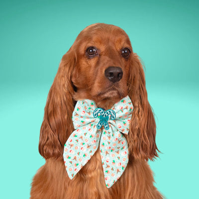 Sailor Bow Santa & Reindeer Sailor Bow by Life for Pawz – Handmade for pets