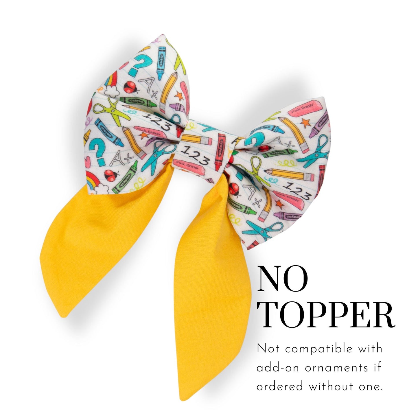 Sailor Bow School Sailor Bow with Initial by Life for Pawz – Handmade for pets