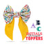 Sailor Bow School Sailor Bow with Initial by Life for Pawz – Handmade for pets