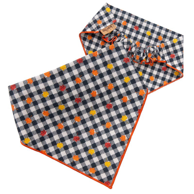 Scrunchie Bandanas Autumn Gingham by Life for Pawz – Handmade for pets