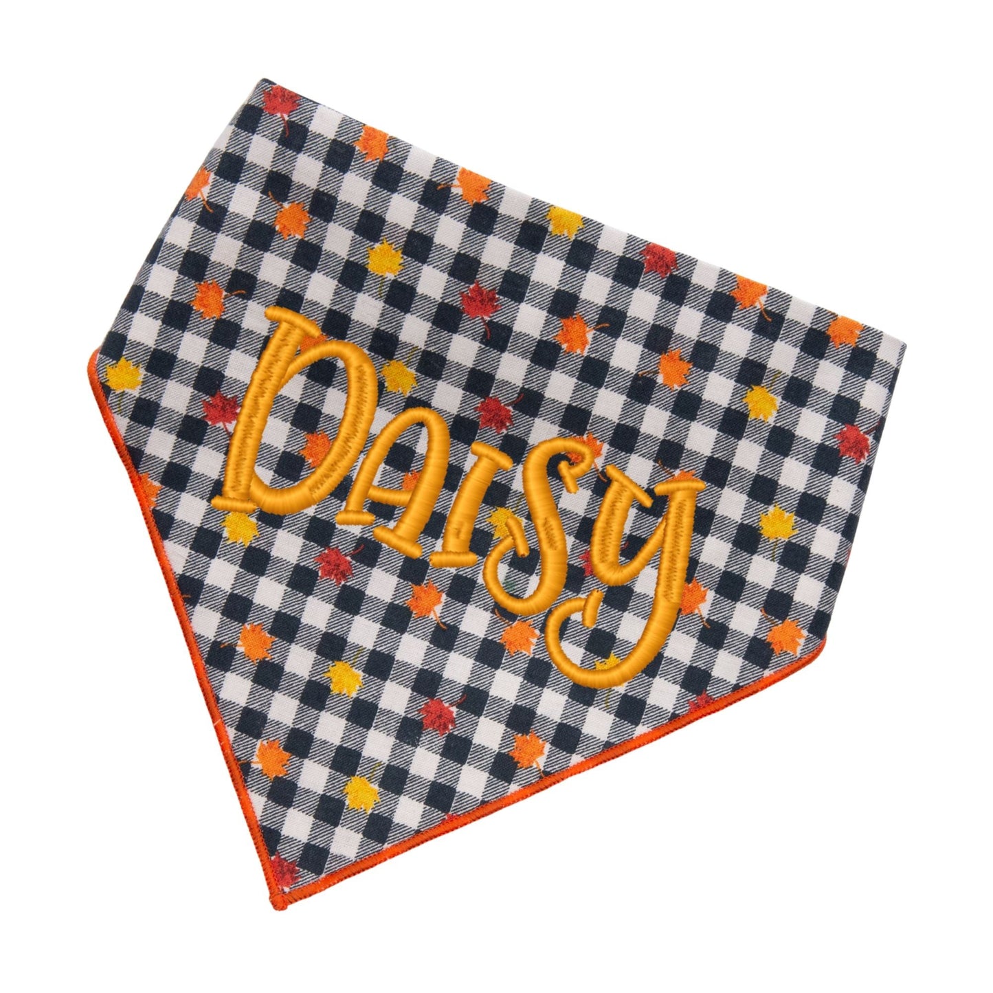 Scrunchie Bandanas Autumn Gingham by Life for Pawz – Handmade for pets