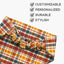 Scrunchie Bandanas Autumn Plaid by Life for Pawz – Handmade for pets