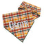 Scrunchie Bandanas Autumn Plaid by Life for Pawz – Handmade for pets