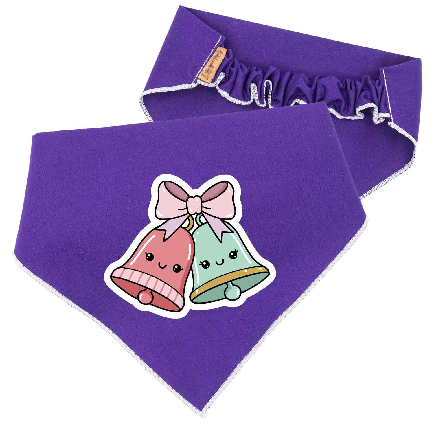 Scrunchie Bandanas Christmas Bells Scrunchie Dog Bandana by Life for Pawz – Handmade for pets