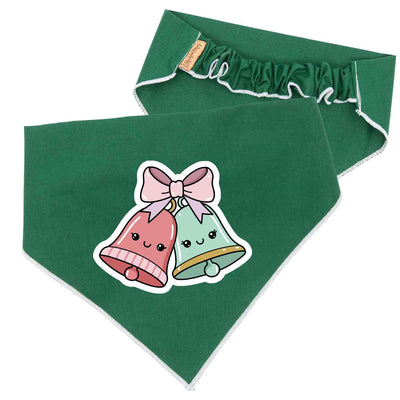 Scrunchie Bandanas Christmas Bells Scrunchie Dog Bandana by Life for Pawz – Handmade for pets