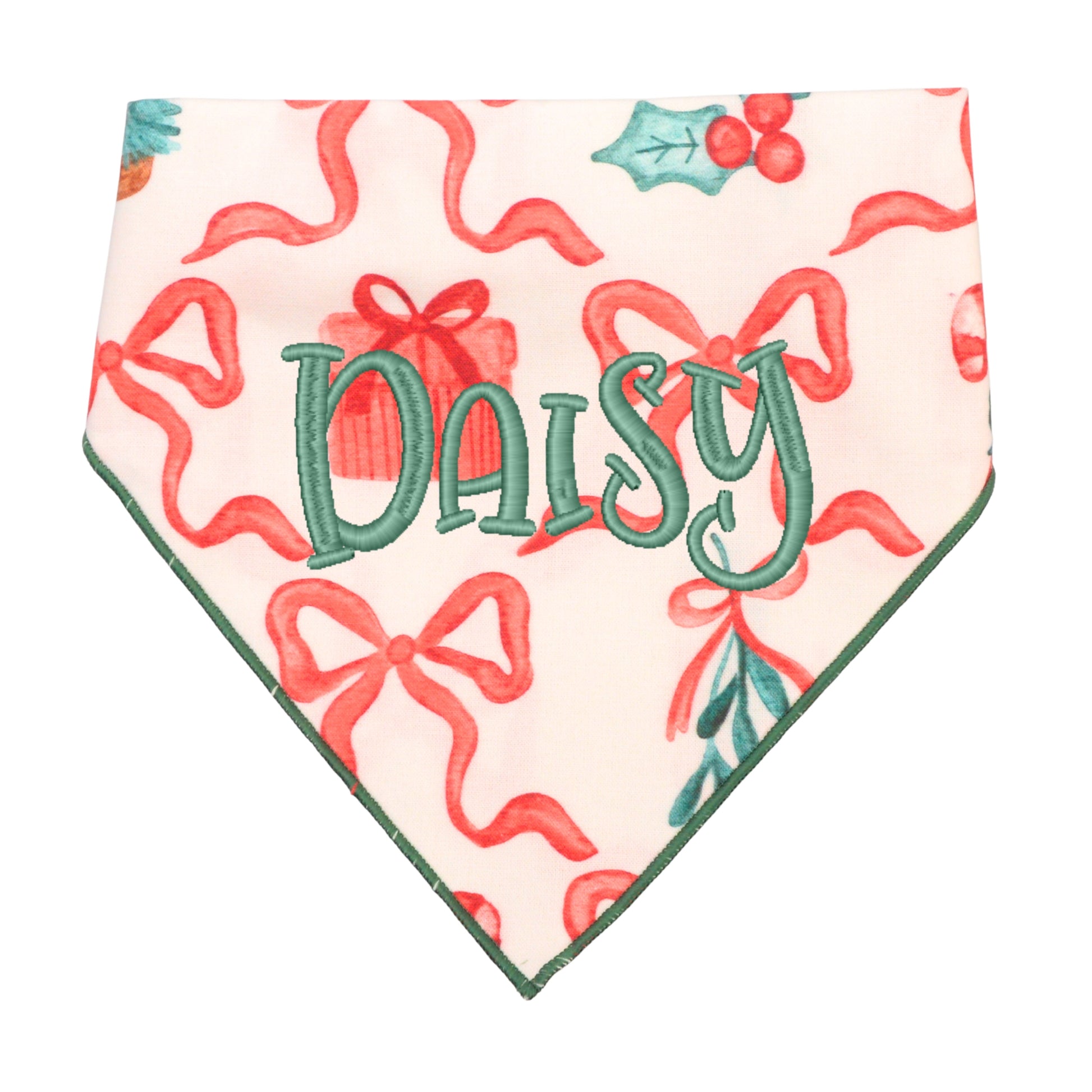 Scrunchie Bandanas Christmas Bows Scrunchie Bandana by Life for Pawz – Handmade for pets