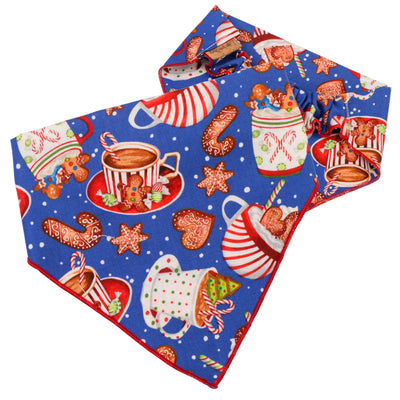 Scrunchie Bandanas Christmas Cocoa Scrunchie Bandana by Life for Pawz – Handmade for pets