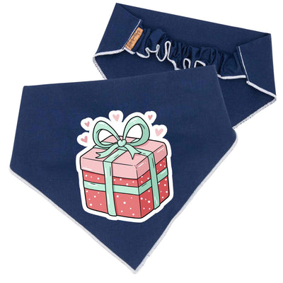 Scrunchie Bandanas Christmas Gift Box Scrunchie Dog Bandana by Life for Pawz – Handmade for pets