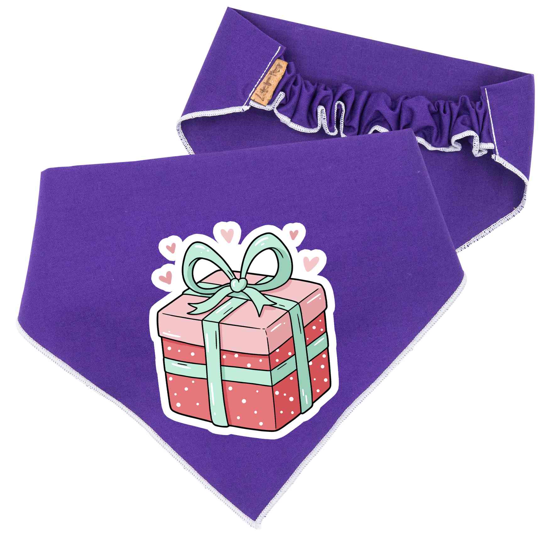 Scrunchie Bandanas Christmas Gift Box Scrunchie Dog Bandana by Life for Pawz – Handmade for pets