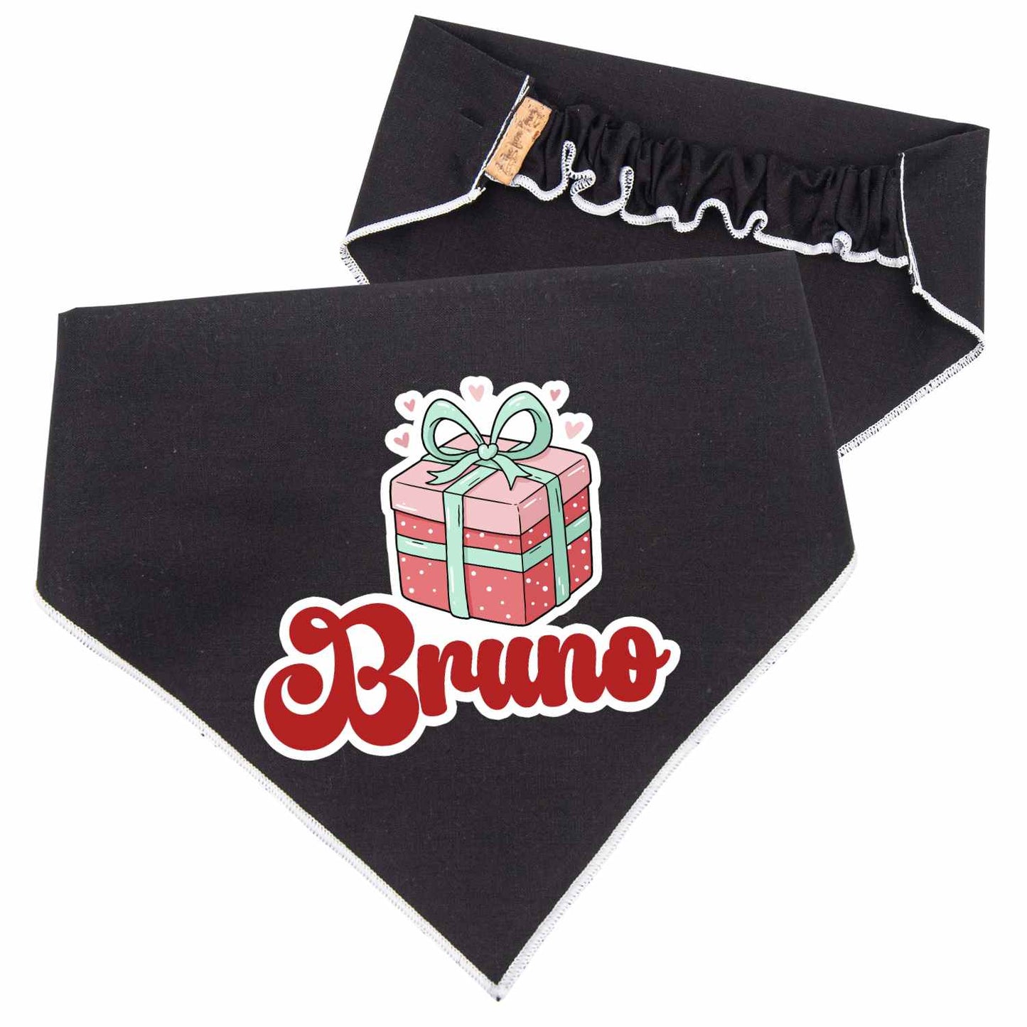 Scrunchie Bandanas Christmas Gift Box Scrunchie Dog Bandana by Life for Pawz – Handmade for pets