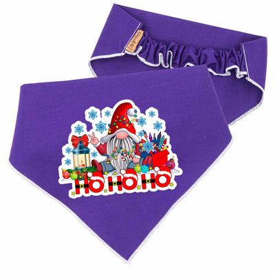 Scrunchie Bandanas Christmas Gnome HO HO HO Scrunchie Bandana by Life for Pawz – Handmade for pets