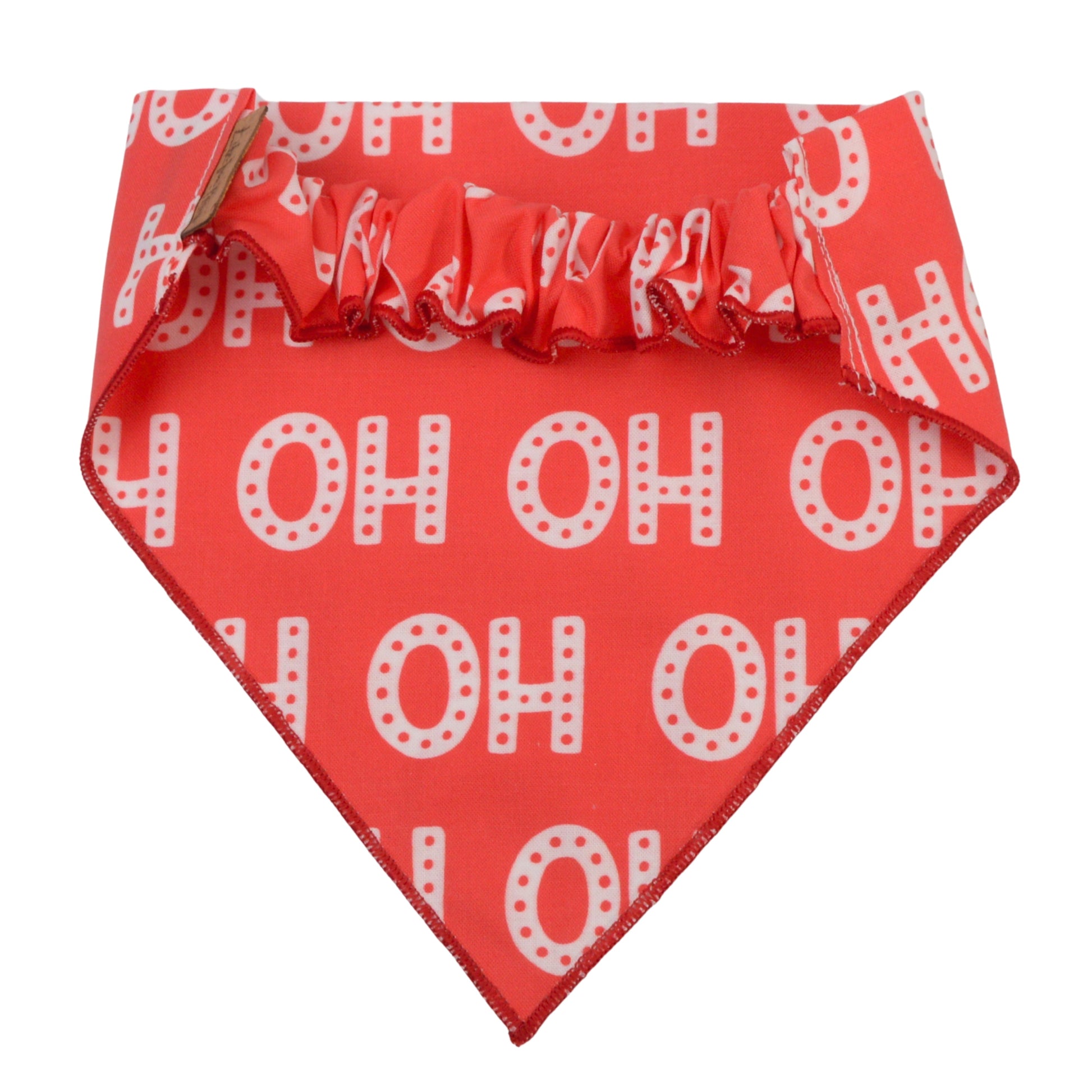 Scrunchie Bandanas Christmas Ho Ho Ho Scrunchie Bandana by Life for Pawz – Handmade for pets