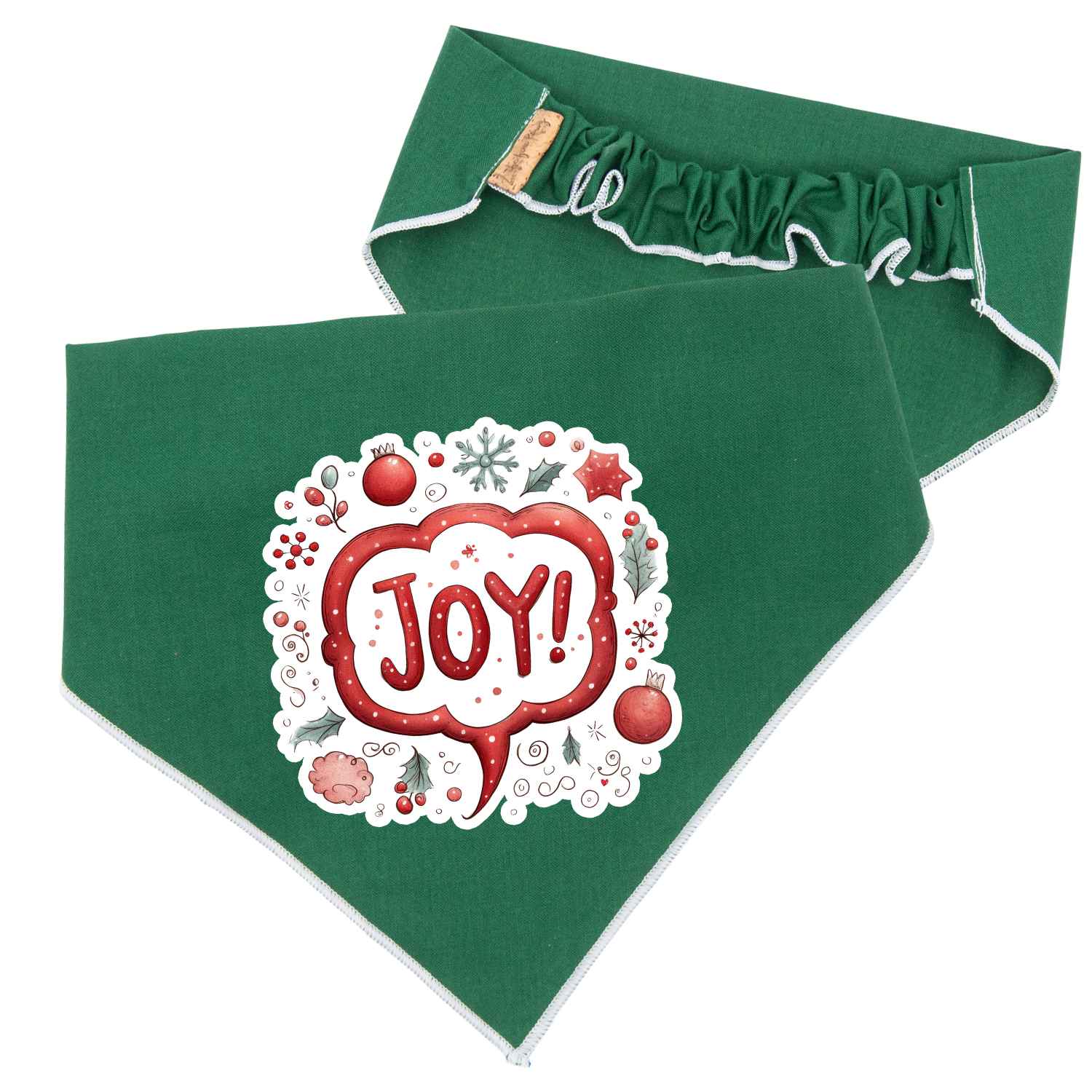 Scrunchie Bandanas Christmas JOY Scrunchie Bandana by Life for Pawz – Handmade for pets