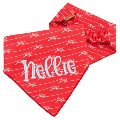 Scrunchie Bandanas Christmas Joy Scrunchie Bandana by Life for Pawz – Handmade for pets