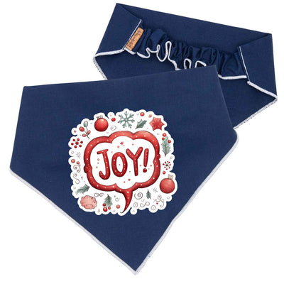 Scrunchie Bandanas Christmas JOY Scrunchie Bandana by Life for Pawz – Handmade for pets