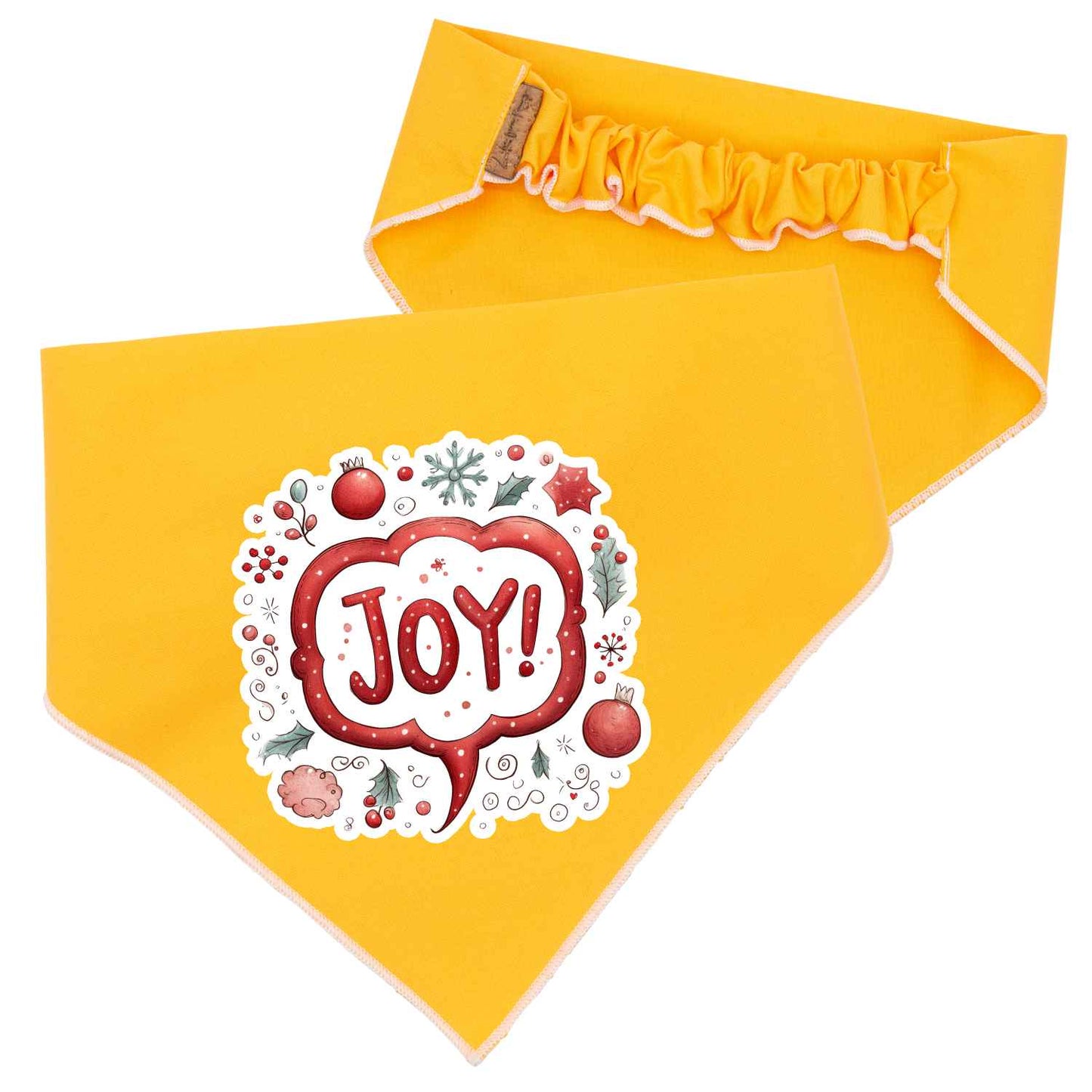 Scrunchie Bandanas Christmas JOY Scrunchie Bandana by Life for Pawz – Handmade for pets