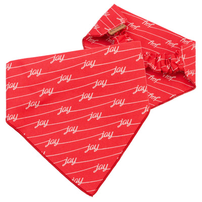 Scrunchie Bandanas Christmas Joy Scrunchie Bandana by Life for Pawz – Handmade for pets