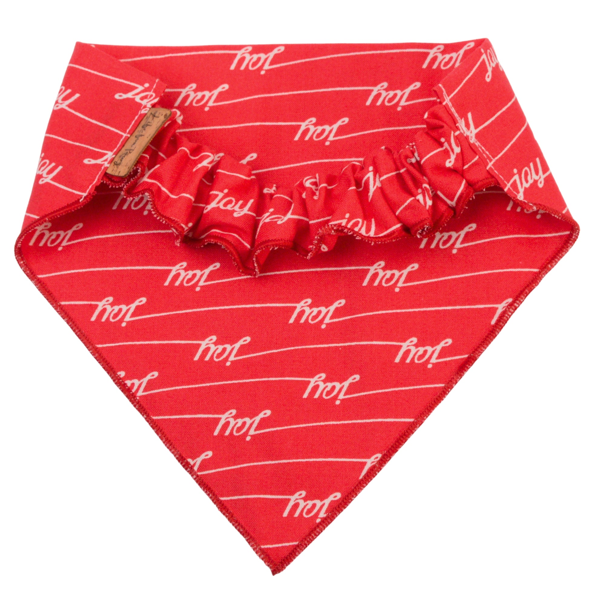 Scrunchie Bandanas Christmas Joy Scrunchie Bandana by Life for Pawz – Handmade for pets