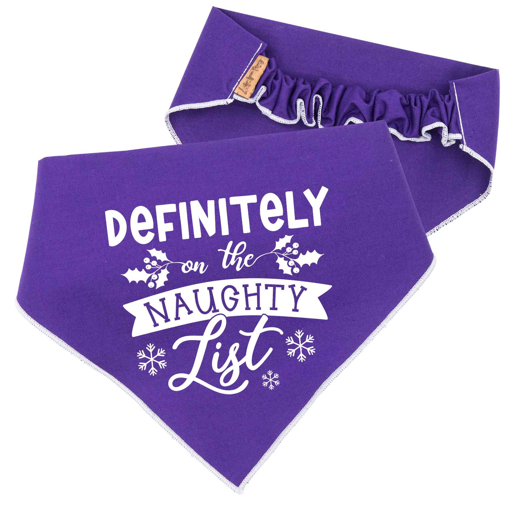 Scrunchie Bandanas Christmas Naughty List Scrunchie Bandana by Life for Pawz – Handmade for pets